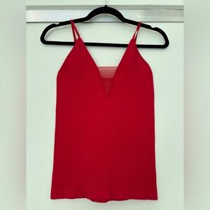 Free People Vibrant Red Camisole Top